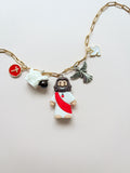 Little Jesus Charm Necklace - Signature Statement (5 charms)