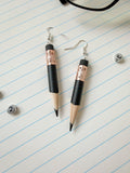 Signature Colored Pencil Earrings -  BLACK